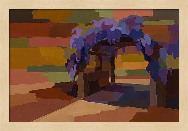 Arbor Covered In Climbing Wisteria