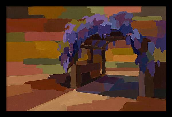 Arbor Covered In Climbing Wisteria