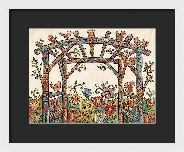 Arbor Folk Garden Scene