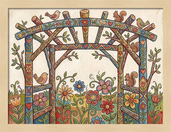 Arbor Folk Garden Scene