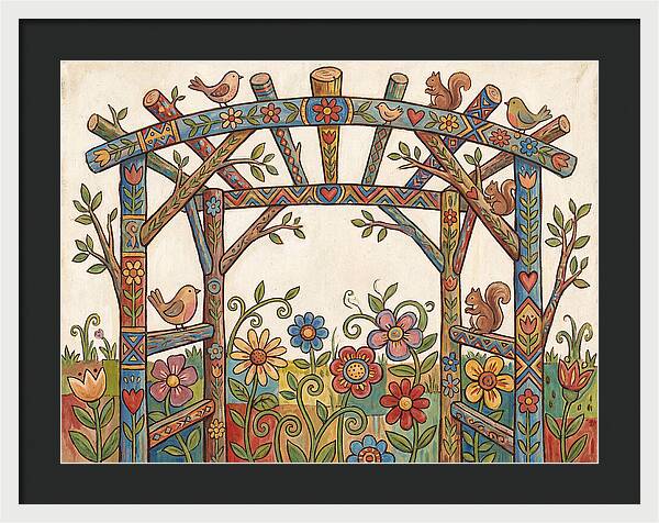Arbor Folk Garden Scene