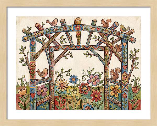 Arbor Folk Garden Scene