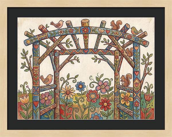 Arbor Folk Garden Scene