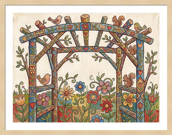 Arbor Folk Garden Scene