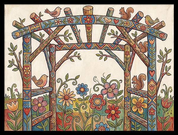 Arbor Folk Garden Scene