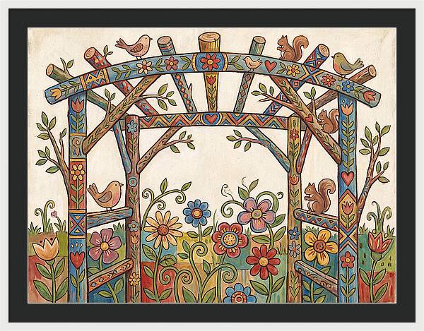 Arbor Folk Garden Scene