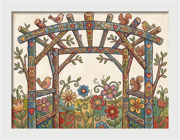 Arbor Folk Garden Scene