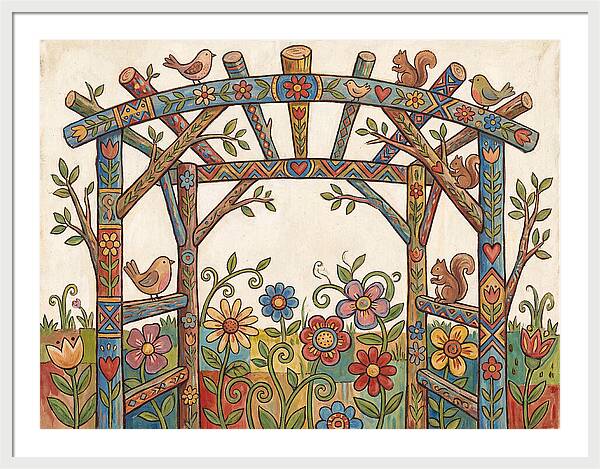 Arbor Folk Garden Scene