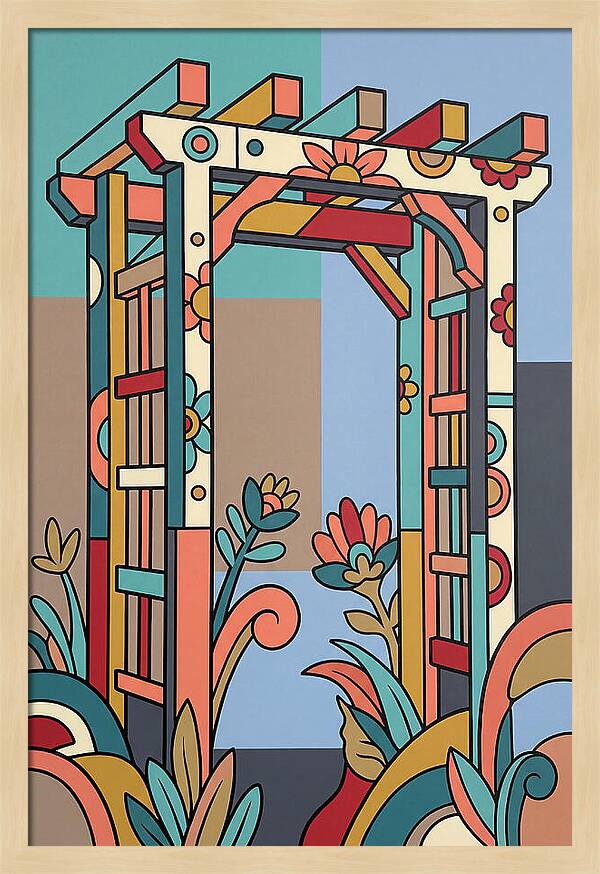 Arbor With Vibrant Flora