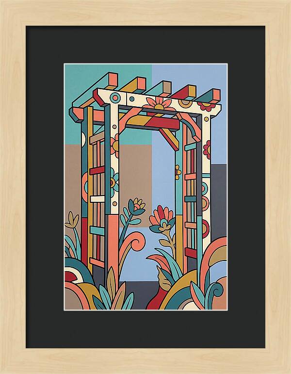Arbor With Vibrant Flora