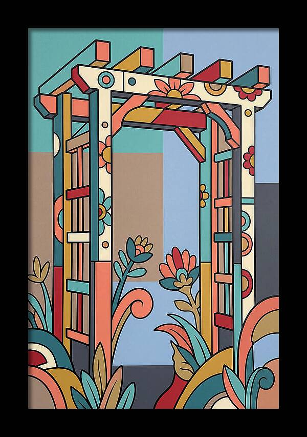 Arbor With Vibrant Flora