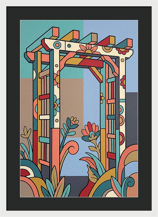 Arbor With Vibrant Flora