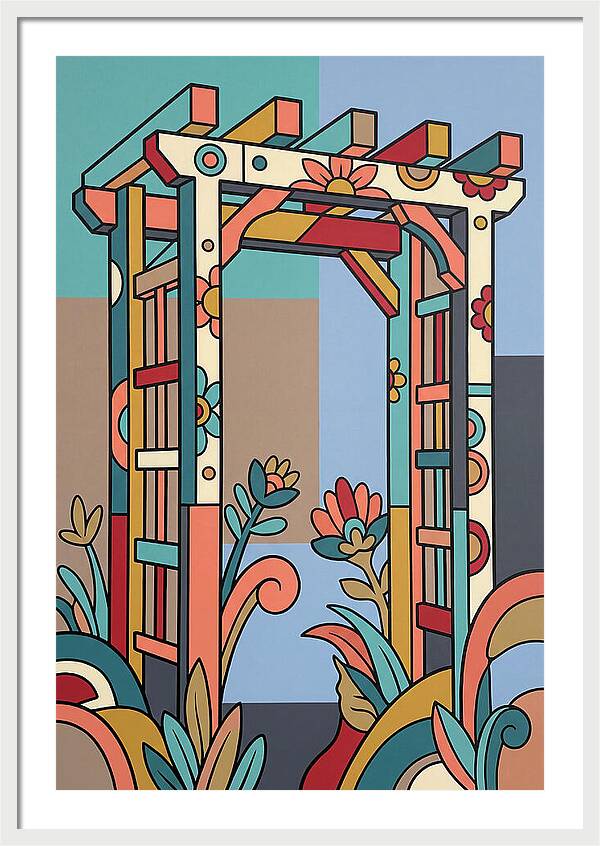 Arbor With Vibrant Flora