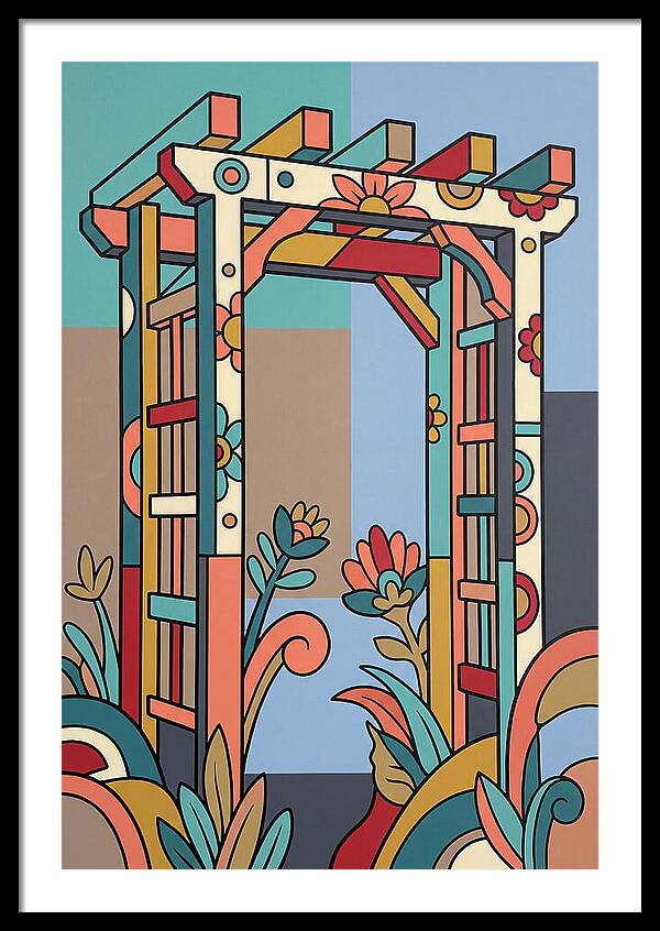 Arbor With Vibrant Flora