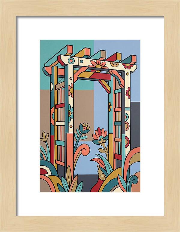 Arbor With Vibrant Flora