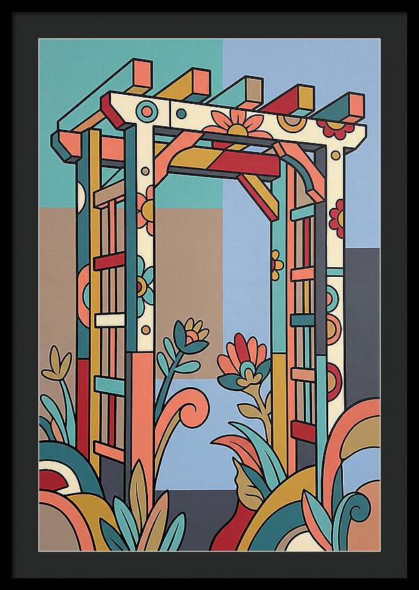 Arbor With Vibrant Flora