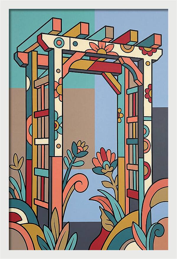 Arbor With Vibrant Flora