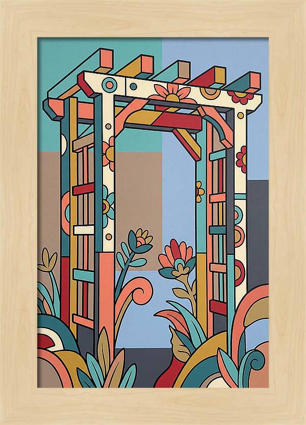 Arbor With Vibrant Flora