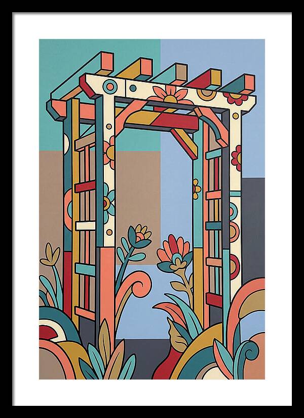 Arbor With Vibrant Flora