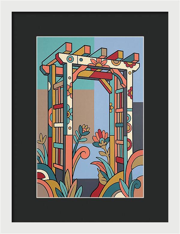 Arbor With Vibrant Flora
