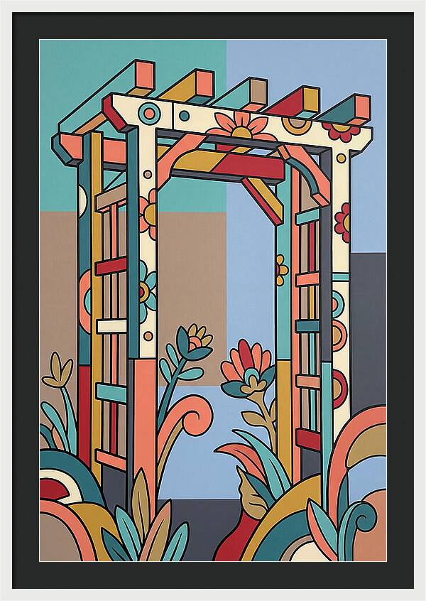 Arbor With Vibrant Flora