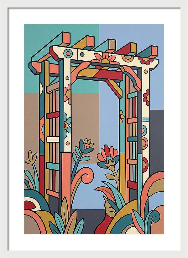 Arbor With Vibrant Flora