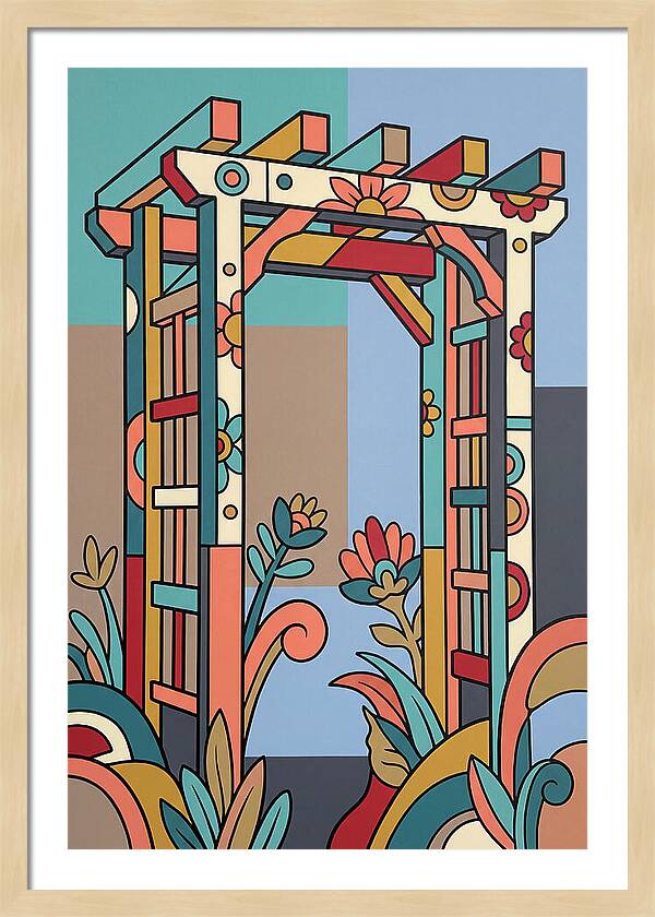 Arbor With Vibrant Flora