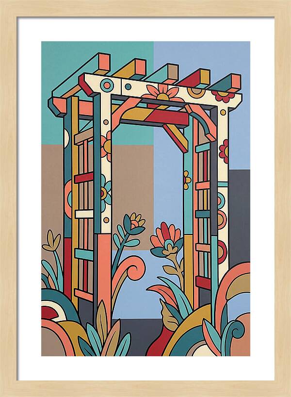 Arbor With Vibrant Flora