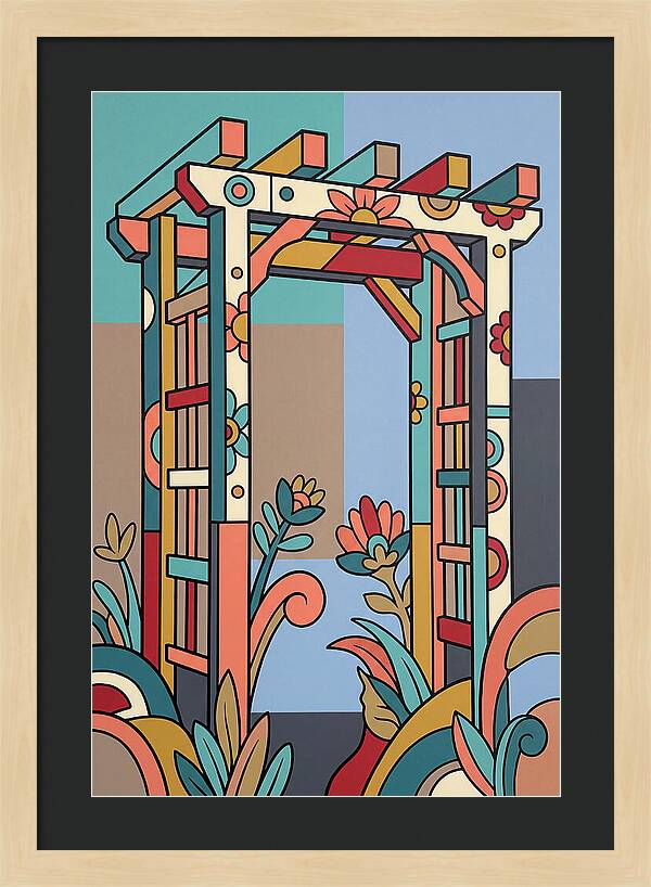 Arbor With Vibrant Flora