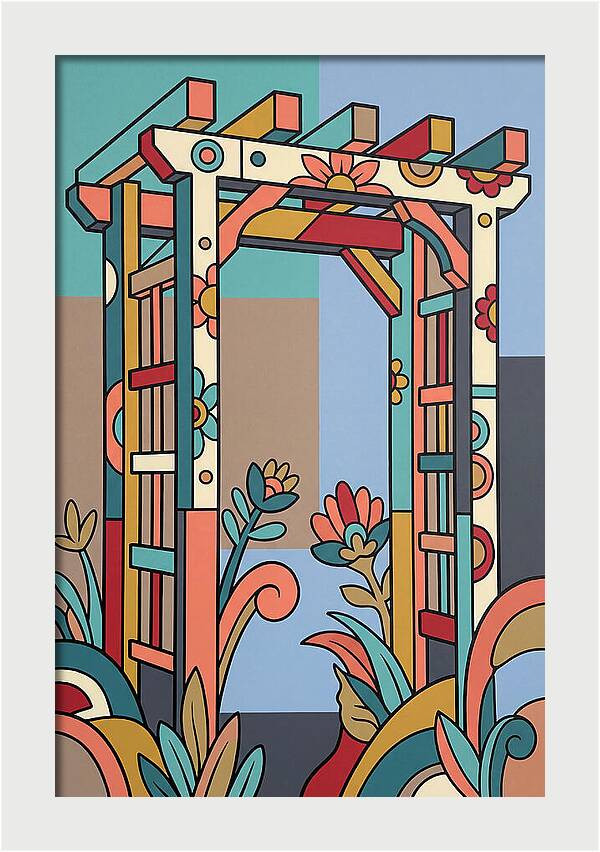 Arbor With Vibrant Flora