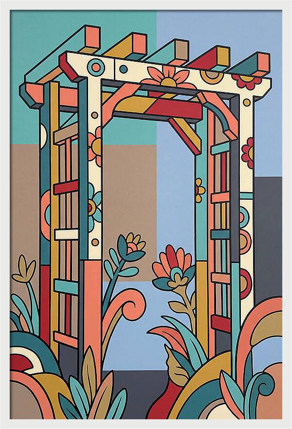 Arbor With Vibrant Flora