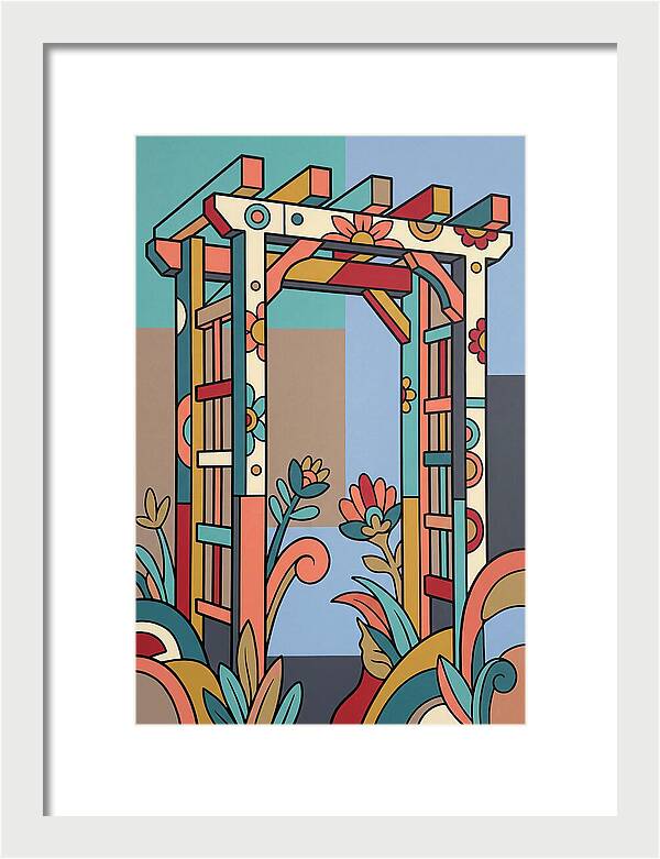 Arbor With Vibrant Flora