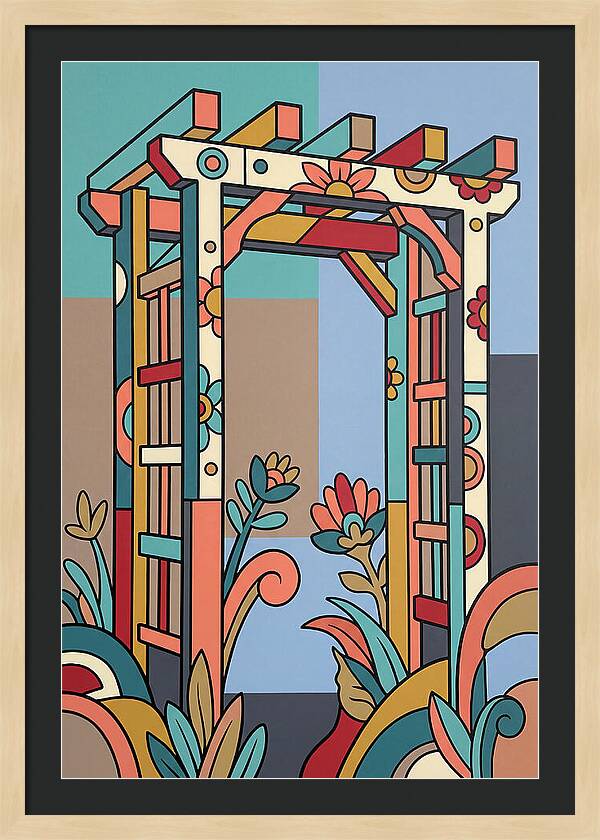 Arbor With Vibrant Flora