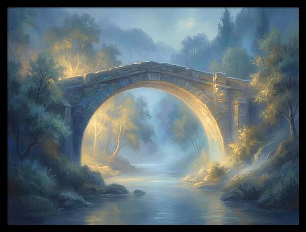 Arch Bridge At Dusk