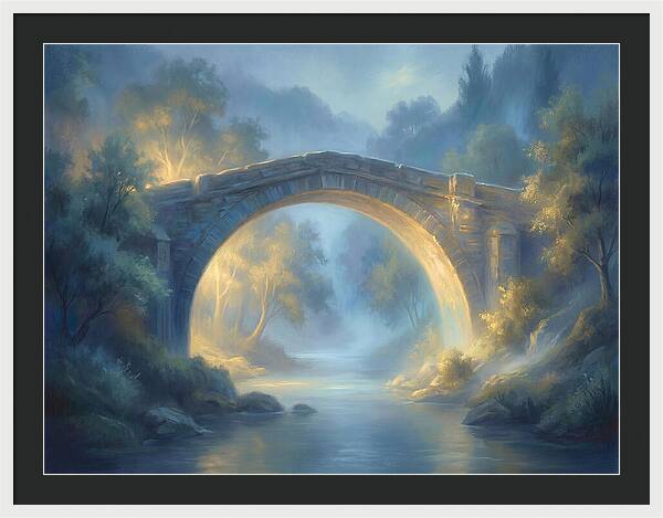 Arch Bridge At Dusk