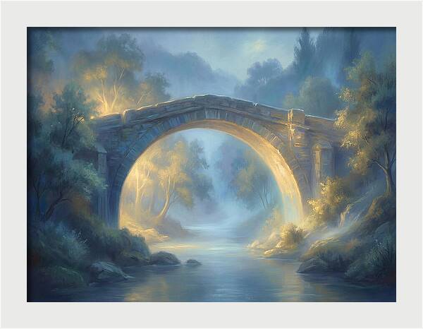 Arch Bridge At Dusk