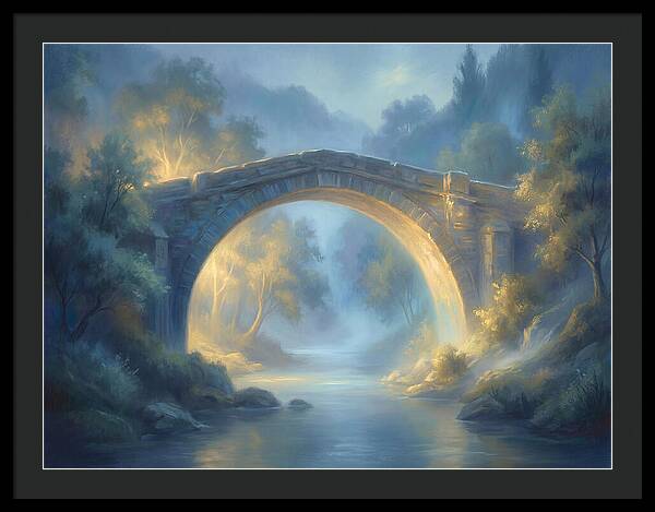 Arch Bridge At Dusk
