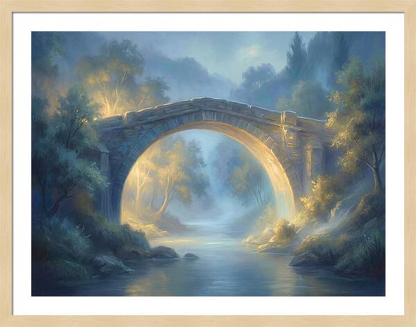 Arch Bridge At Dusk