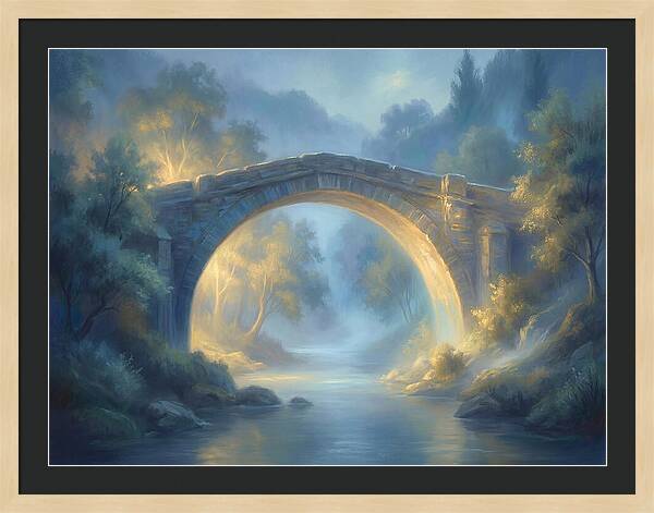 Arch Bridge At Dusk
