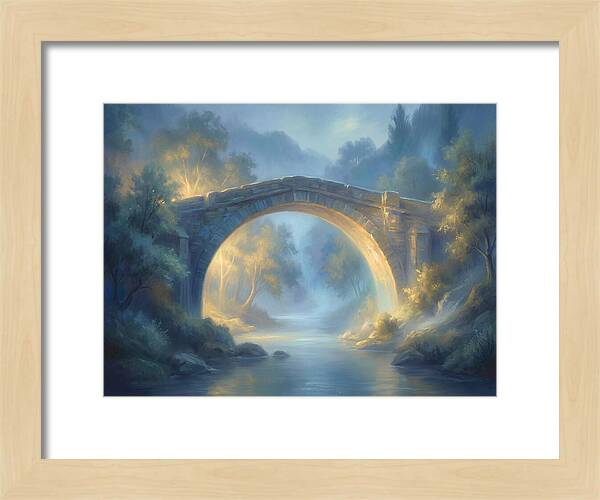 Arch Bridge At Dusk