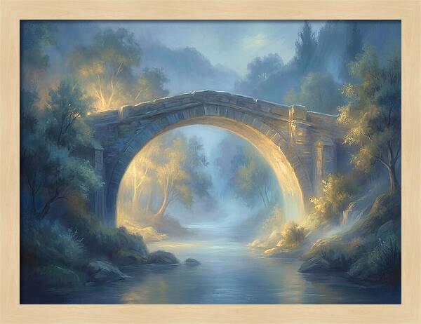 Arch Bridge At Dusk