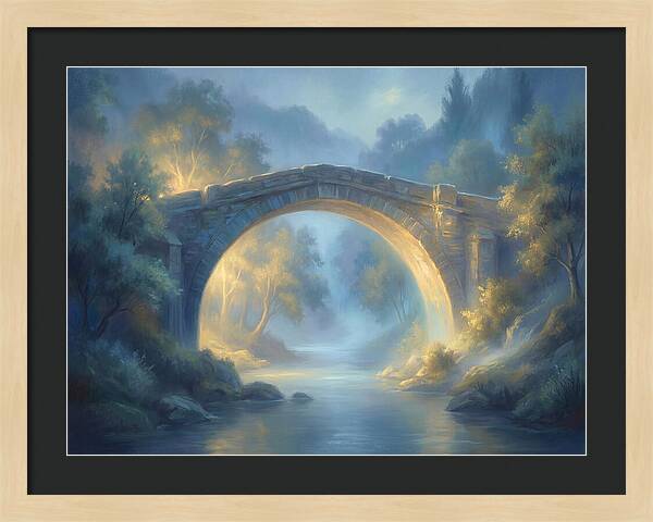 Arch Bridge At Dusk