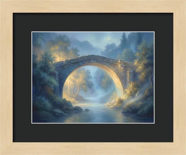 Arch Bridge At Dusk