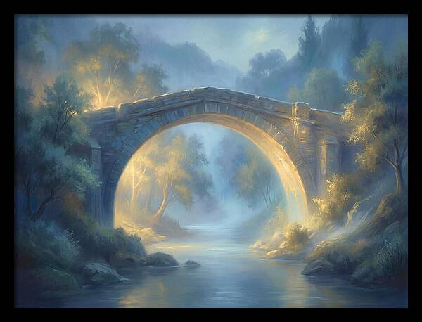 Arch Bridge At Dusk