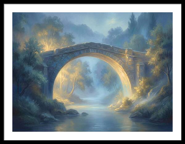 Arch Bridge At Dusk