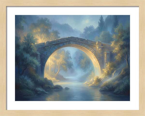 Arch Bridge At Dusk