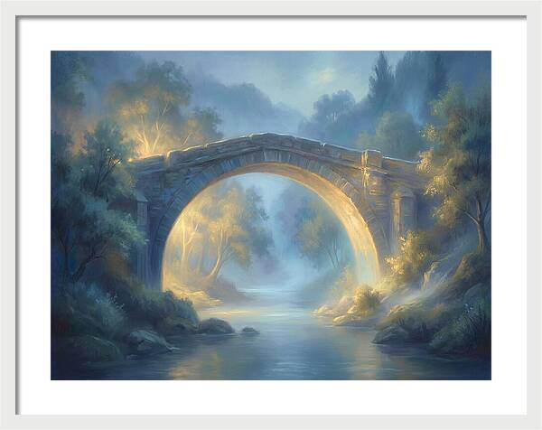 Arch Bridge At Dusk