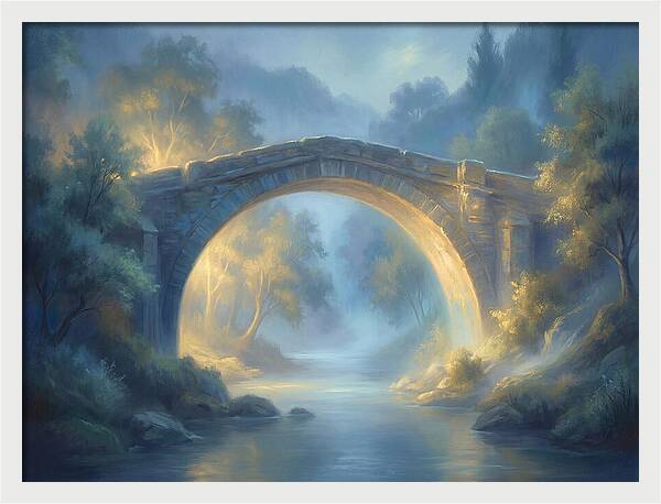 Arch Bridge At Dusk