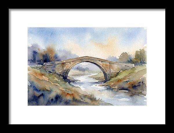 Arch Bridge Over Tranquil Waters