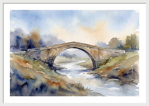 Arch Bridge Over Tranquil Waters